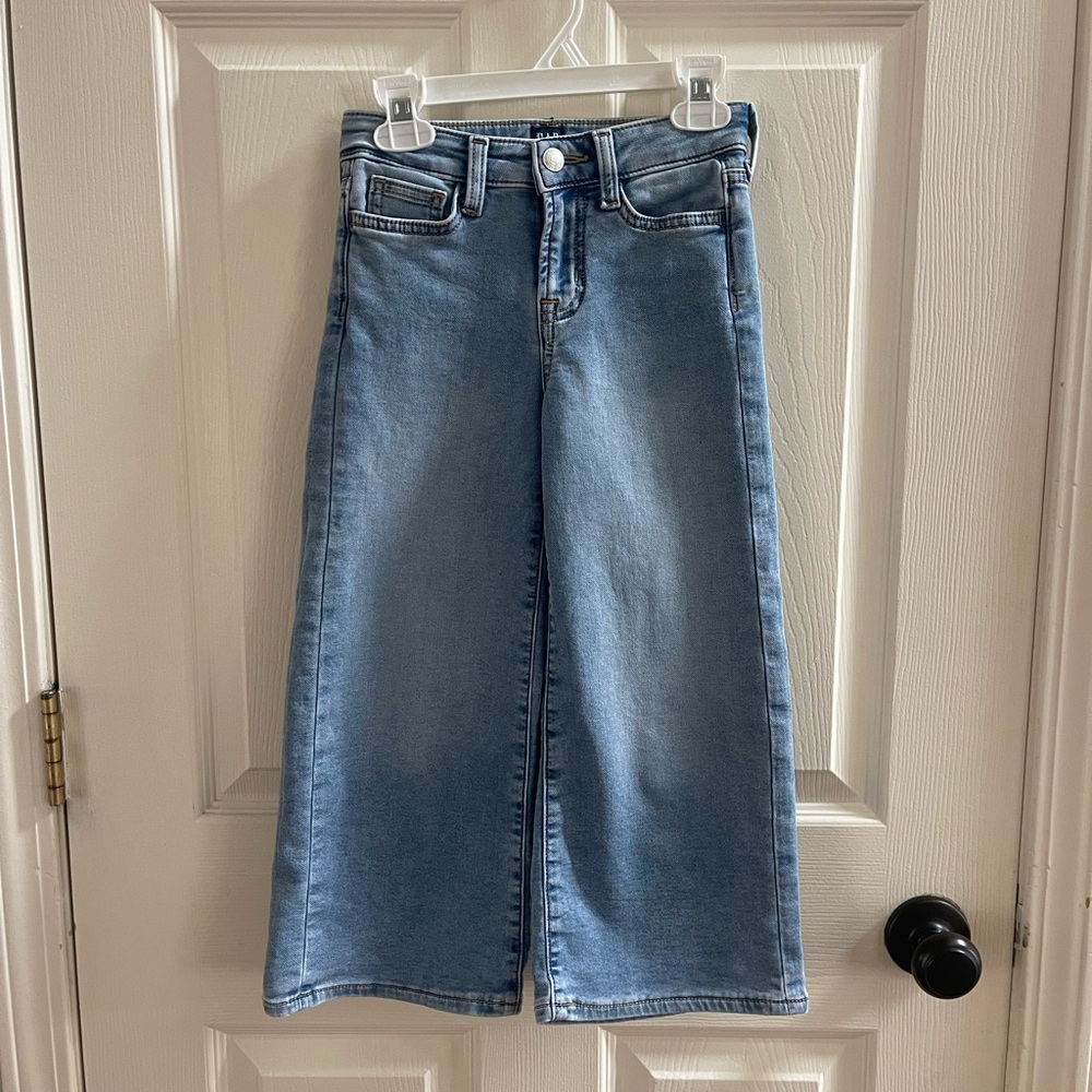 GAP Girl’s High Rise Wide Leg Ankle Jeans Size 7